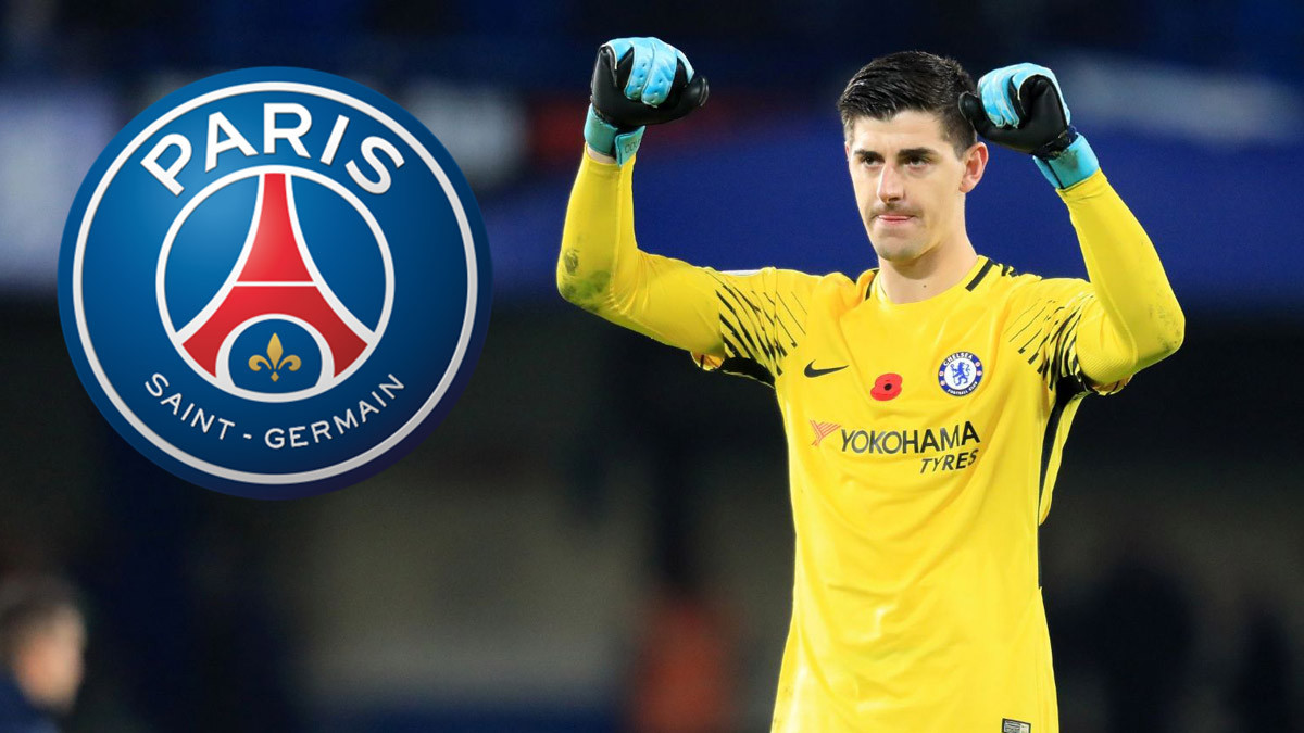 Đài truyền hình RTBF mới đây liên tục đưa tin về việc cha của Courtois đã có những cuộc tiếp xúc với PSG. Ảnh: Goal