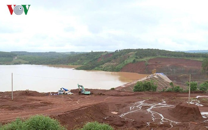 Hiện van xả nước của thủy điện Đắk Ka vẫn đang được sửa chữa, mực nức về mức an toàn.