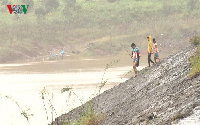 Còn mực nước ở Thủy điện Đắk Sin 1 cơ bản ở mức an toàn.