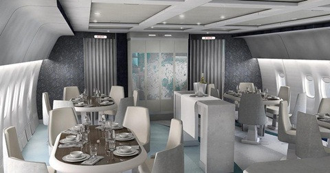 Tivi màn hình phẳng được gắn trước mặt hành khách