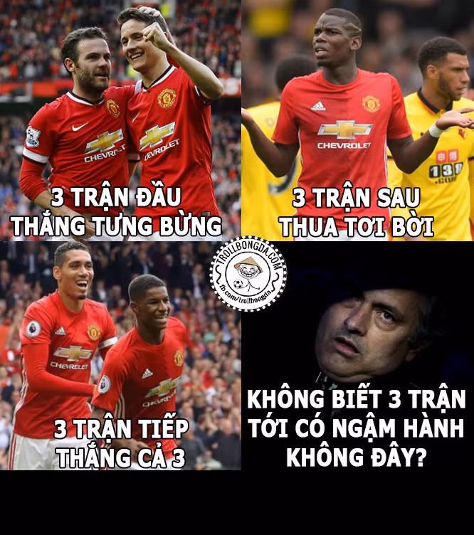 HLV của MU là Mourinho đang rất lo lắng cho lối chơi của các cầu thủ khi trong 3 trận tiếp theo CLB Quỷ đỏ sẽ thua hay thắng.