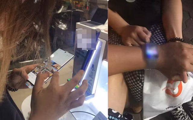 Chay vi mua dien thoai cho ban gai, chang trai 