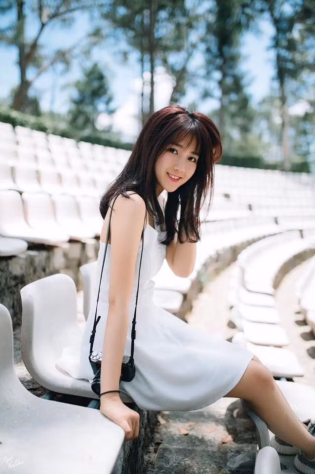 Hot girl tra sua dep nhu nang mai tai Da Lat