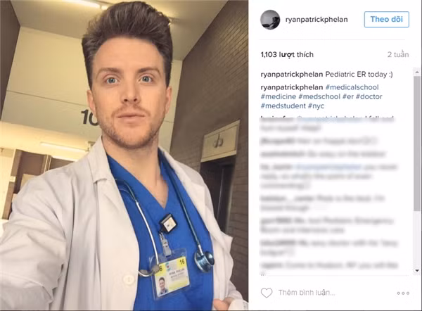 Khó có thể nghĩ rằng một bác sĩ nhi khoa ở New York như Ryan lại có body cực kì bốc lửa.