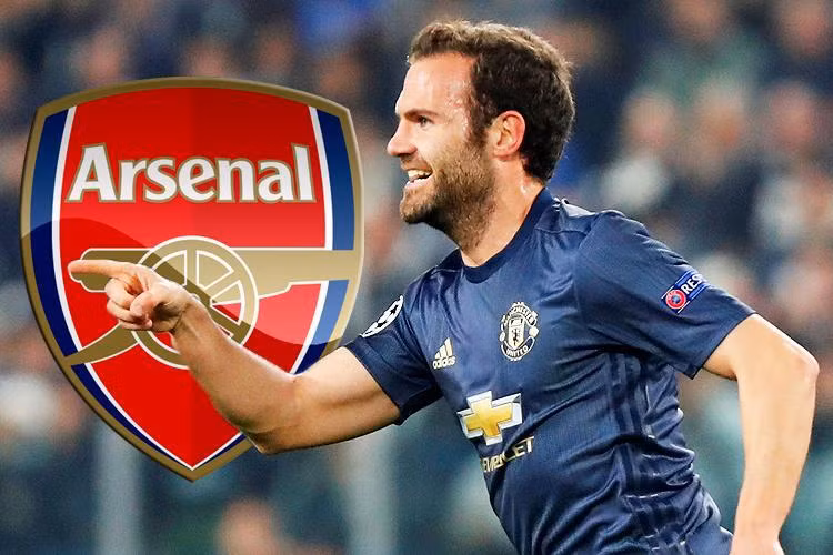  Chuyển nhượng bóng đá mới nhất từ The Sun, CĐV Arsenal đều muốn đưa Juan Mata của MU để thay thế Aaron Ramsey.