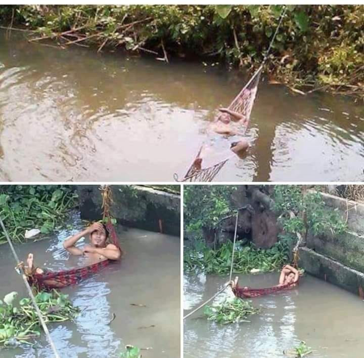 Nếu cảm thấy quá nóng thì việc giải nhiệt ngâm đó là ngâm mình xuống nước.