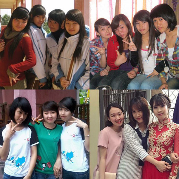 Liên hệ với cô gái lẻ loi trong bức ảnh chụp nhóm bạn thân, cô nàng giới thiệu tên là Quỳnh Anh, sinh năm 1993. Nhóm bạn thân của Quỳnh Anh có 5 thành viên, chơi với nhau được 10 năm nay, trong đó có một bạn tên là Thu Hương, đã cưới chồng và có con gái 1 tuổi, hiện đang sống tại Hà Nội.