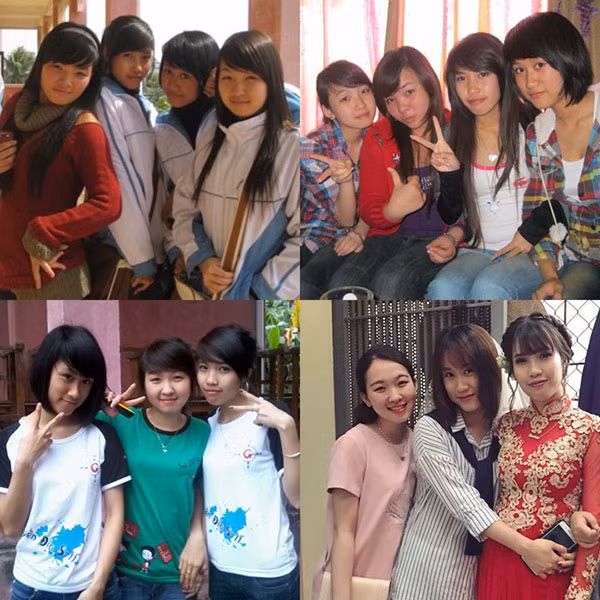 Liên hệ với cô gái lẻ loi trong bức ảnh chụp nhóm bạn thân, cô nàng giới thiệu tên là Quỳnh Anh, sinh năm 1993. Nhóm bạn thân của Quỳnh Anh có 5 thành viên, chơi với nhau được 10 năm nay, trong đó có một bạn tên là Thu Hương, đã cưới chồng và có con gái 1 tuổi, hiện đang sống tại Hà Nội.