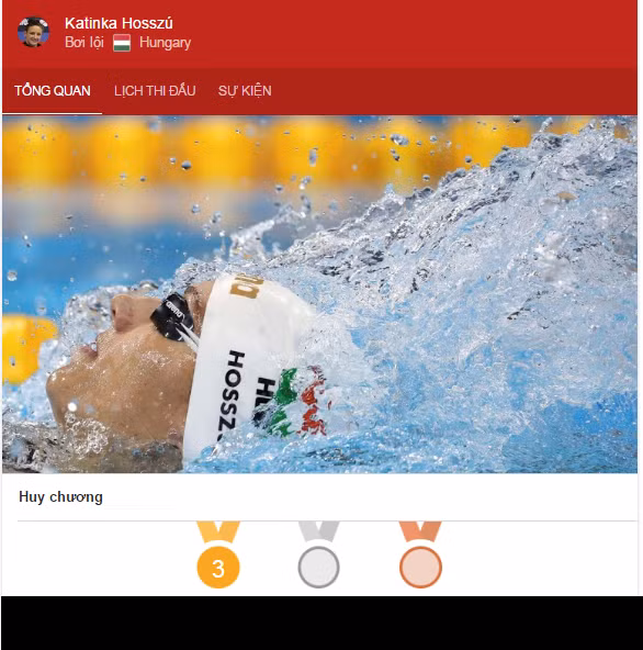 "Người đàn bà thép" Katinka Hosszu đã giành được 3 HCV tại Olympic Rio 2016.