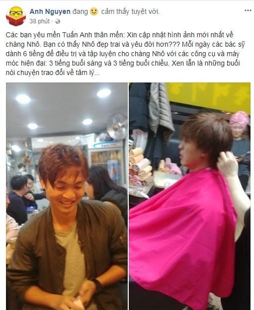 Ngay sau khi có bộ tóc mới, chàng tiền vệ này đã khoe trên trang cá nhân và nhận không ít những lời khen từ fan.