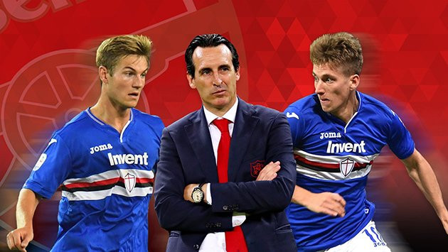 55 triệu Euro là cái giá cuối cùng mà Sampdoria đưa ra cho Arsenal để mang về nước Anh bộ đôi Joachim Andersen và Dennis Praet.
