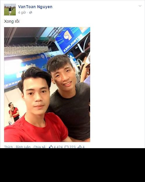 Tiền đạo Văn Toàn thì thở phào nhẹ nhõm khi V.League, giải đấu khắc nghiệt nhất Việt Nam đã tạm kết thúc.