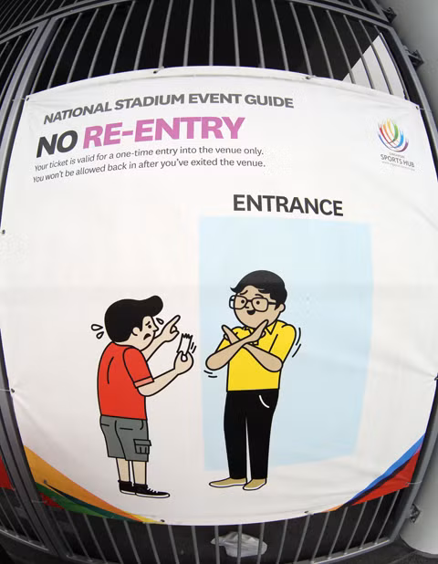 Với các du khách muốn vào cổ vũ tại các địa điểm thi đấu của SEA Games 28 thì vé vào xem thi đấu chỉ được sử dụng một lần duy nhất.