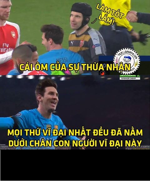 Trong cả hai bàn thắng của Barca, Messi đều góp dấu giày và mọi người tung hô Messi là một cầu thủ vĩ đại.