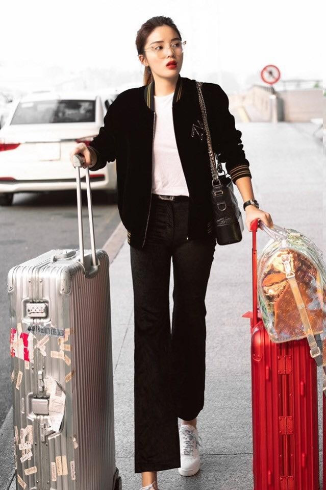 Gu thời trang khỏe khoắn của Kỳ Duyên khiến nhiều người phải chú ý.