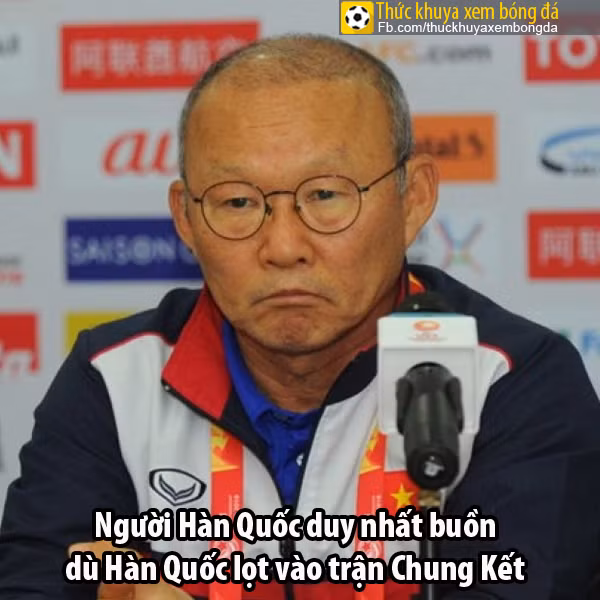 Người đàn ông này chính là người Hàn Quốc buồn nhất khi đội bóng quê hương bước chân vào chung kết Asiad 2018.