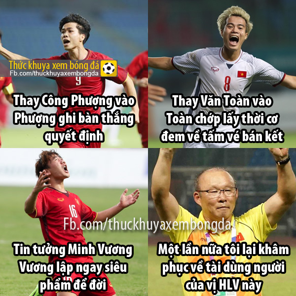 Nhiều người vô cùng khâm phục HLV Park Hang Seo bởi tài thay người khi tất cả những "kép phụ" của ông khi vào sân đều trở thành người hùng và ghi những bàn thắng cực quan trọng cho đội tuyển Olympic Việt Nam.