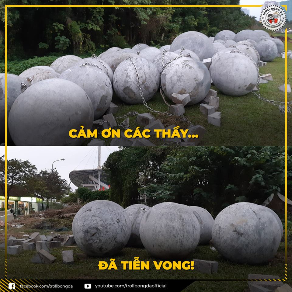 Nhiều NHM mê tín thì cho rằng việc SVĐ Mỹ Đình chuyển quả cầu đá trước quảng trường sân đi đã giúp bóng đá Việt Nam khởi sắc thời gian qua.