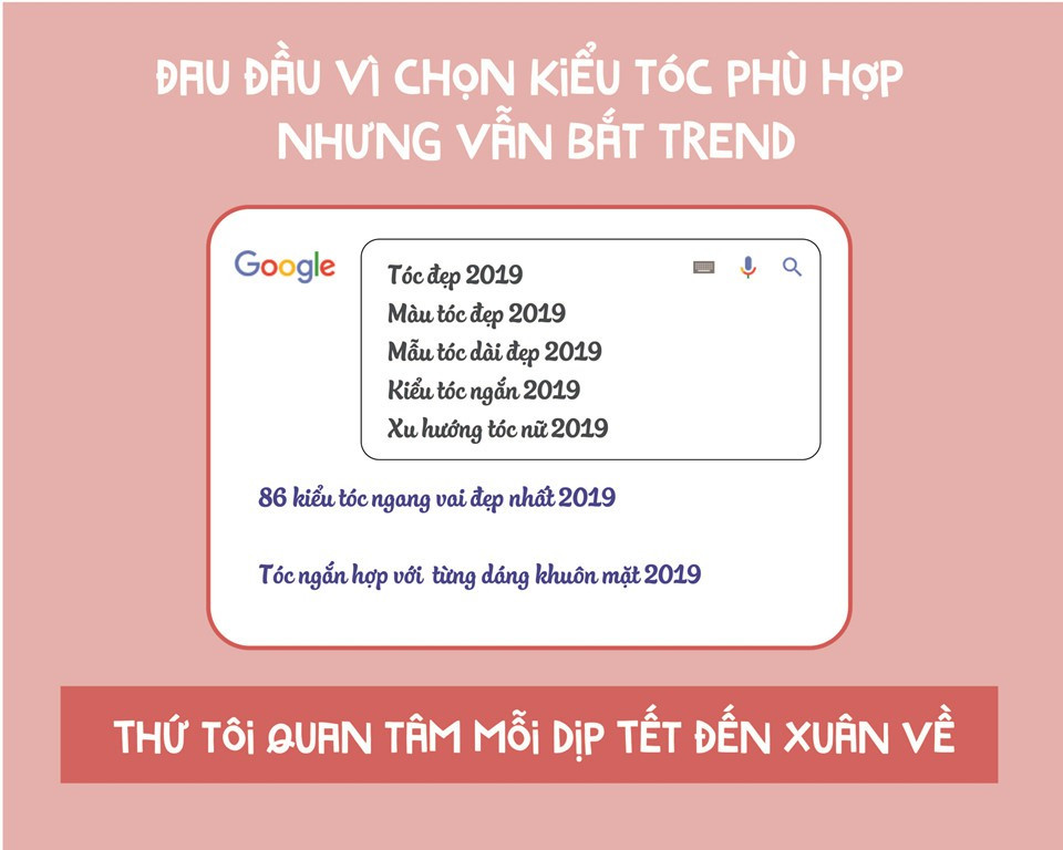 Chỉ thời gian và tiền bạc thôi chưa đủ để có mái tóc hoàn hảo cho dịp Tết. Trước mỗi lần đi làm tóc, phái đẹp lại phải tự bổ túc, cập nhật kiến thức, xu hướng mới nhất theo cách này.