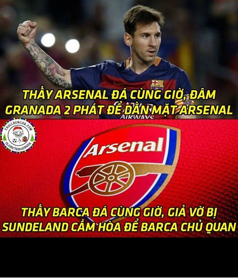 Barca và Arsenal tuần qua đã thi đấu cùng giờ và họ đã đưa ra những miếng đòn "gió" về nhau để đối phương có sự chủ quan.