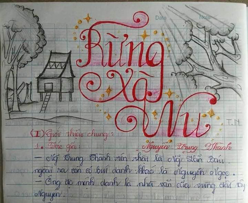 Còn nickname Đ.H có bình luận: "Mình nghĩ lúc thi đại học mà có cuốn vở vậy để học chắc điểm cũng cao lắm à. Nhìn vậy khi lên bảng trả bài, cô giáo giở tập ra là cho thẳng 10 điểm về chỗ luôn".