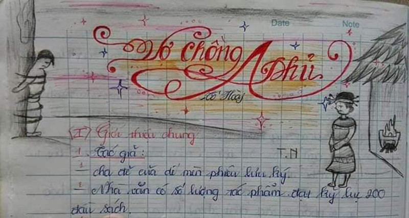 Cùng chiêm ngưỡng thêm những tác phẩm vở bài tập Ngữ Văn tuyệt đẹp được tạo nên bằng đôi bàn tay tài hoa của học sinh.