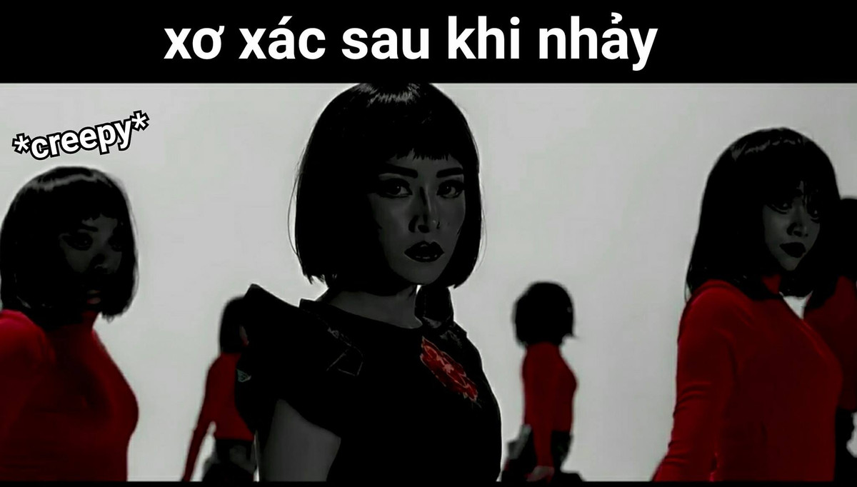 Sau hàng loạt những vũ đạo của mình, đoạn kết của MV "Đóa hoa hồng" Chi Pu xuất hiện với hình ảnh xơ xác sau khi nhảy.