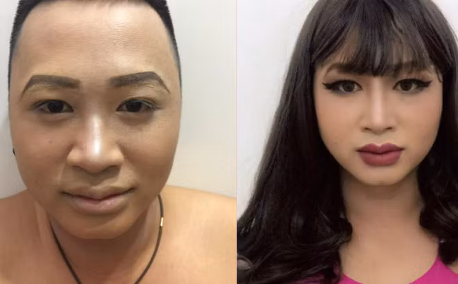 Buc anh gay nhieu tranh cai: Make up giup hoan doi khuon mat?