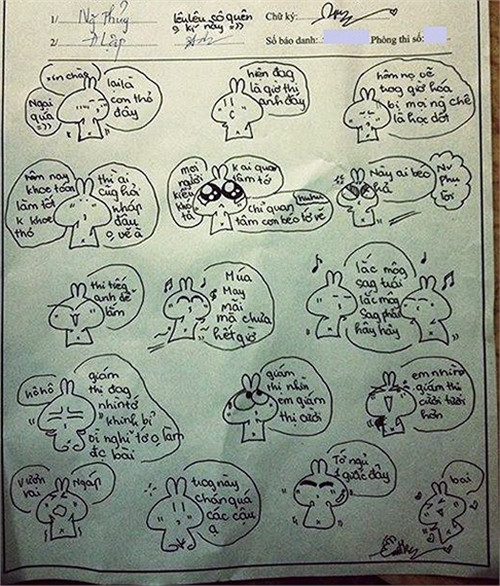 Các thí sinh trổ tài làm họa sĩ với hình vẽ ngộ nghĩnh, đáng yêu hay chém gió bằng câu thoại, nhận định hài hước.