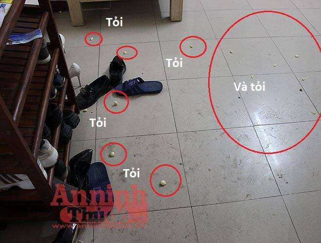 Hiện trường vương tỏi được chân mạng chụp lại và đăng tải rộng rãi trên mạng xã hội những ngày qua.