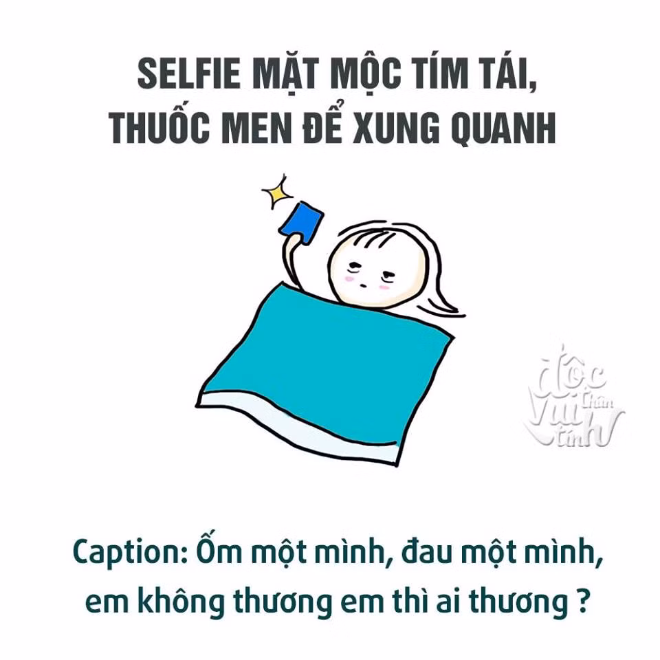 Nhưng đa phần, các bức ảnh "thả thính" tựu chung đều nói đến việc cô đơn và cần người bên cạnh để dẹp bỏ nỗi hưu quạnh.