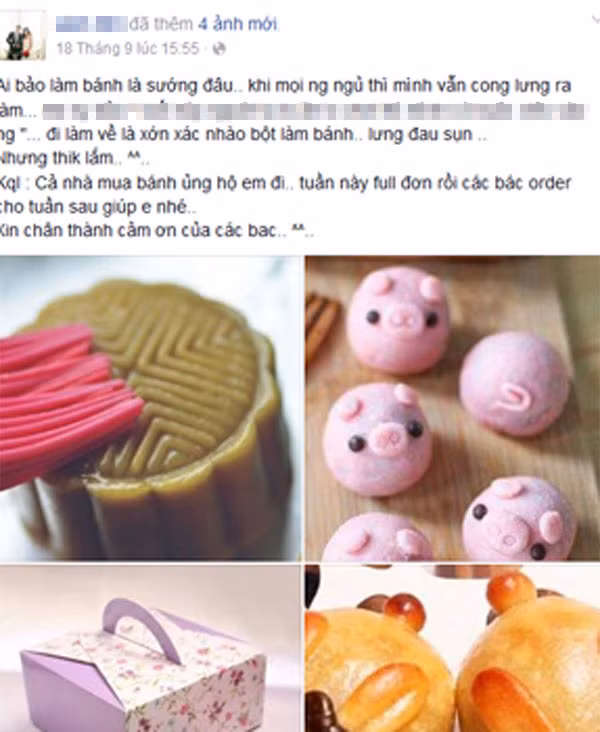 Những chiếc bánh Trung thu handmade đã trở nên quen thuộc với nhiều người mỗi dịp Trung thu về và cũng nhờ công việc này mà khối bạn trẻ kiếm được bội tiền trong mùa Trung thu những năm gần đây.