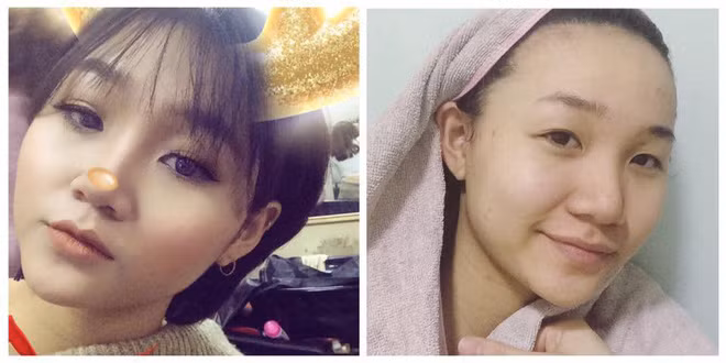 Cùng xem sự khác biệt khi trước và sau trang điểm của hội chị em.
