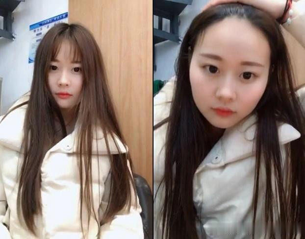 Cô bạn này vẫn xinh sau khi vén tóc nhưng lại chuyển sang một kiểu xinh hoàn toàn khác...