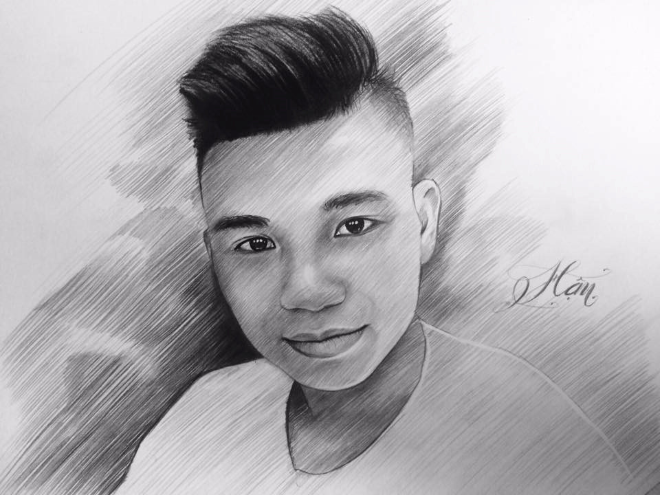 Để cổ vũ tinh thần thi đấu cho đội nhà, Tấn Hậu muốn vẽ cả đội, chứ không phải một số cầu thủ nổi bật.