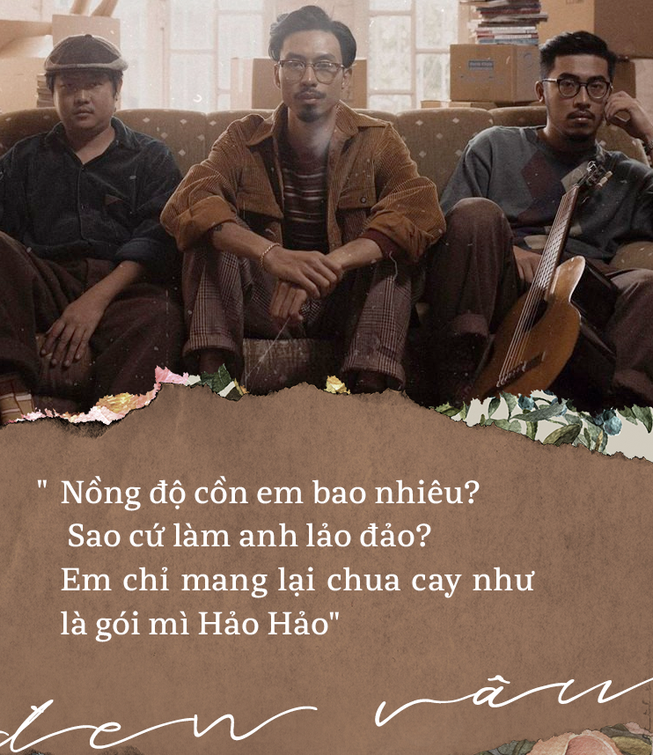 Nào là "Nồng độ cồn em bao nhiêu? Sao cứ làm anh lảo đảo? Em chỉ mang lại chua cay như là gói mì Hảo Hảo" hay "Anh như con cáo và em vẫn cành nho xanh. Nhưng mà em trẻ và đẹp, em lại không dành cho anh".