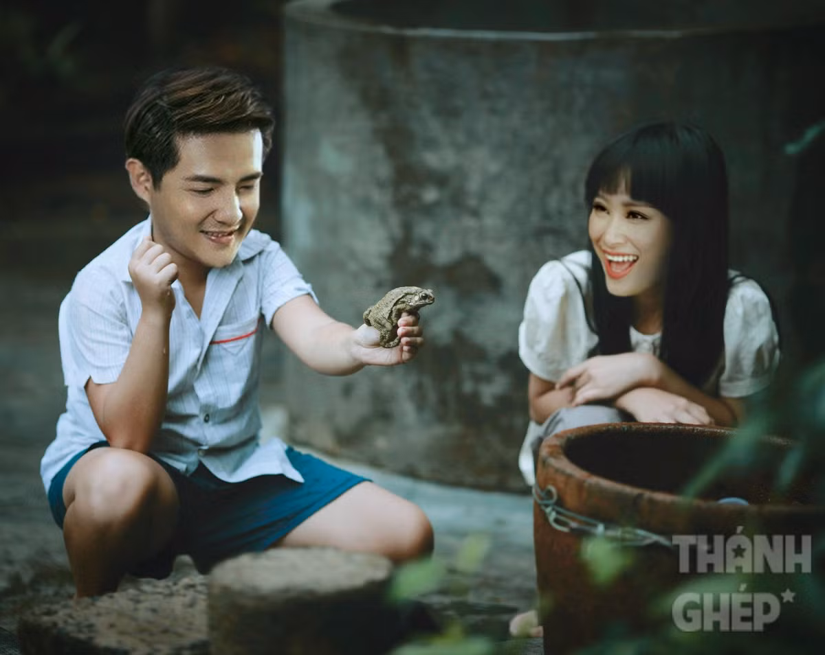 Cặp đôi “thanh mai trúc mã” Cao Thắng - Hồng Ngọc chiều luôn “lén lút” hẹn hò nhau đi bắt ếch.