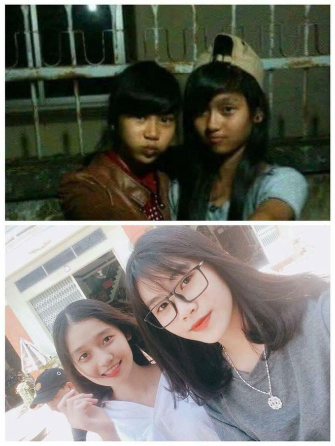 Không chỉ khoe sự thay đổi của riêng bản thân mình mà nhiều dân mạng còn sẵn sàng đưa cả những "đứa bạn thân" của mình vào trong khung ảnh để thấy rõ sự lột xác.