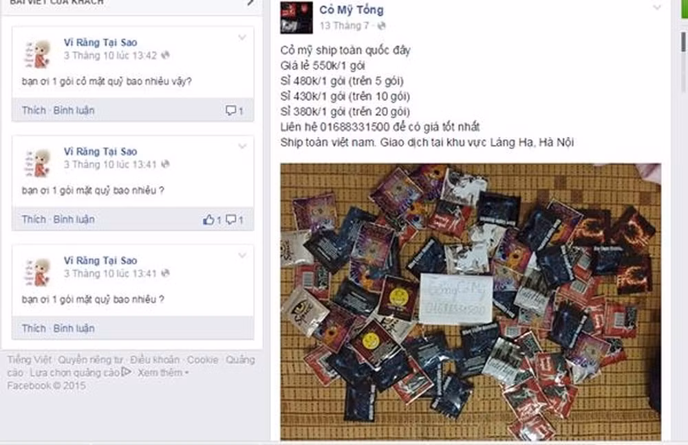 Giao hàng toàn quốc, trao tận tay khách hàng và đảm bảo "phê pha" là những từ ngữ mà chủ shop online bán chất kích thích hứa hẹn với khách hàng.