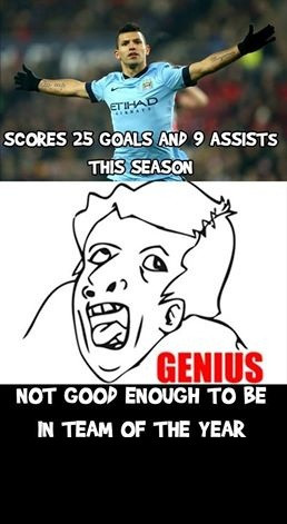 Với 25 bàn thắng cùng 9 đường kiến tạo, Aguero xứng đáng là chân sút tốt nhất của Premier League mùa giải này.