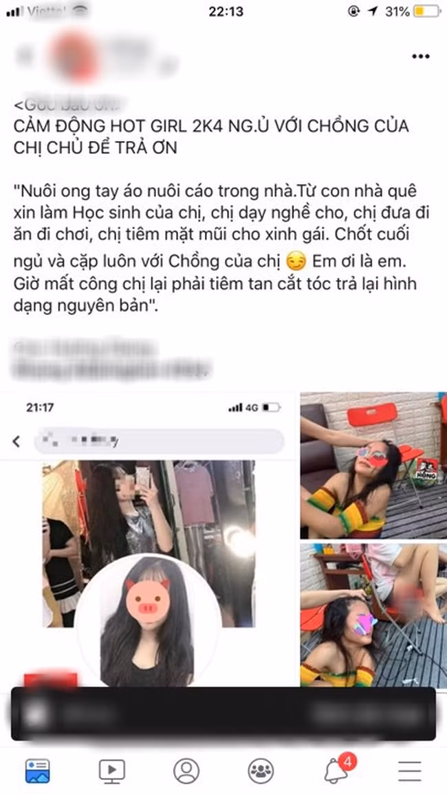 Hai hung thieu nu 15 tuoi bi chu tiem spa danh ghen, cat 