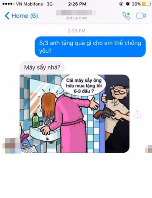 Tuy nhiên khi gặp phải những ông chồng, người yêu thuộc hàng "thánh lầy" thì nhiều chị em vẫn phải nhận món quà ngày 8/3 khá đắng.