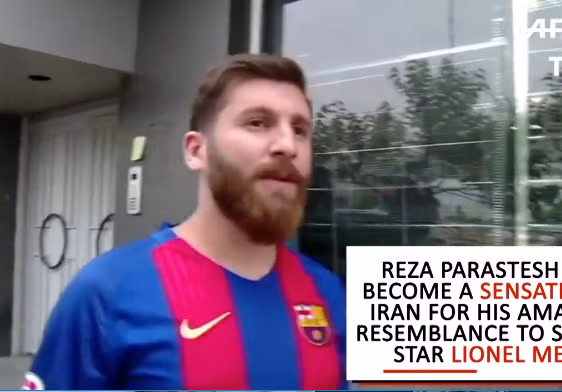 Dù miễn cưỡng thực hiện yêu cầu của cha nhưng sau đó, Parastesh bắt đầu hứng thú với việc làm bản sao của Messi. Anh cắt tóc và để râu theo kiểu của ngôi sao người Argentina, đồng thời thường mặc áo Barca khi ra đường.