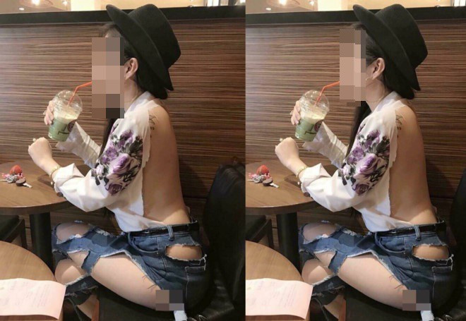 Bức ảnh một cô gái ăn mặc không thể rách hơn nữa được ghi lại trong một quán cafe và trở thành tâm điểm bàn tán xôn xao của cộng đồng mạng suốt thời gian dài.