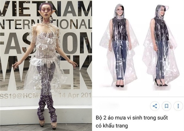 Diện áo mưa nhưng vẫn phải có khí chất fashionista.