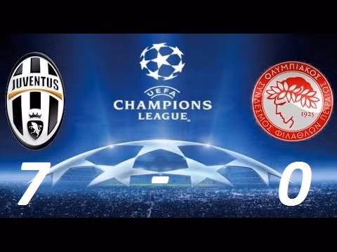 7-0 cũng là tỉ số trong cuộc đọ sức giữa Juventus và Olympiakos trong khuôn khổ vòng đấu bảng giải đấu hấp dẫn nhất lục địa già mùa giải 2003-2004. Tiền đạo người Pháp David Trezeguet đặt dấu ấn với 1 cú đúp, trong khi những ngôi sao khác như Del Piero, Zalayeta, Marco di Vaio, Maresca và Miccoli cũng có tên trên bảng tỷ số.