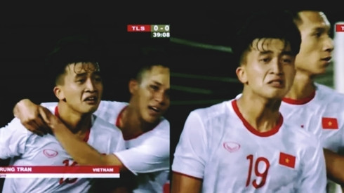 Ly do cau thu U22 Viet Nam khoc nuc no sau khi ghi ban