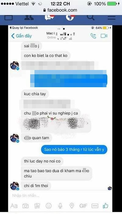 Đoạn chat được cho là của Mạc Hồng Quân với một người bạn cũng được một thành viên chia sẻ dưới bài viết của Q.N.