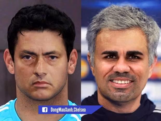 Khi Costa và HLV Mourinho hòa chung một vài điểm trên khuôn mặt cho nhau.