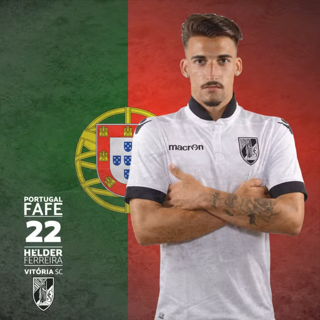 U20 Bồ Đào Nha cũng góp một gương mặt trong đội hình những anh chàng đẹp trai nhất U20 World Cup, đó là tiền vệ Helder. Ảnh: Mirror